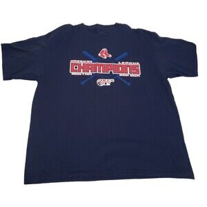 Boston Red Sox T-Shirt Navy Mens XL Graphic American League 2007 Champions MLB